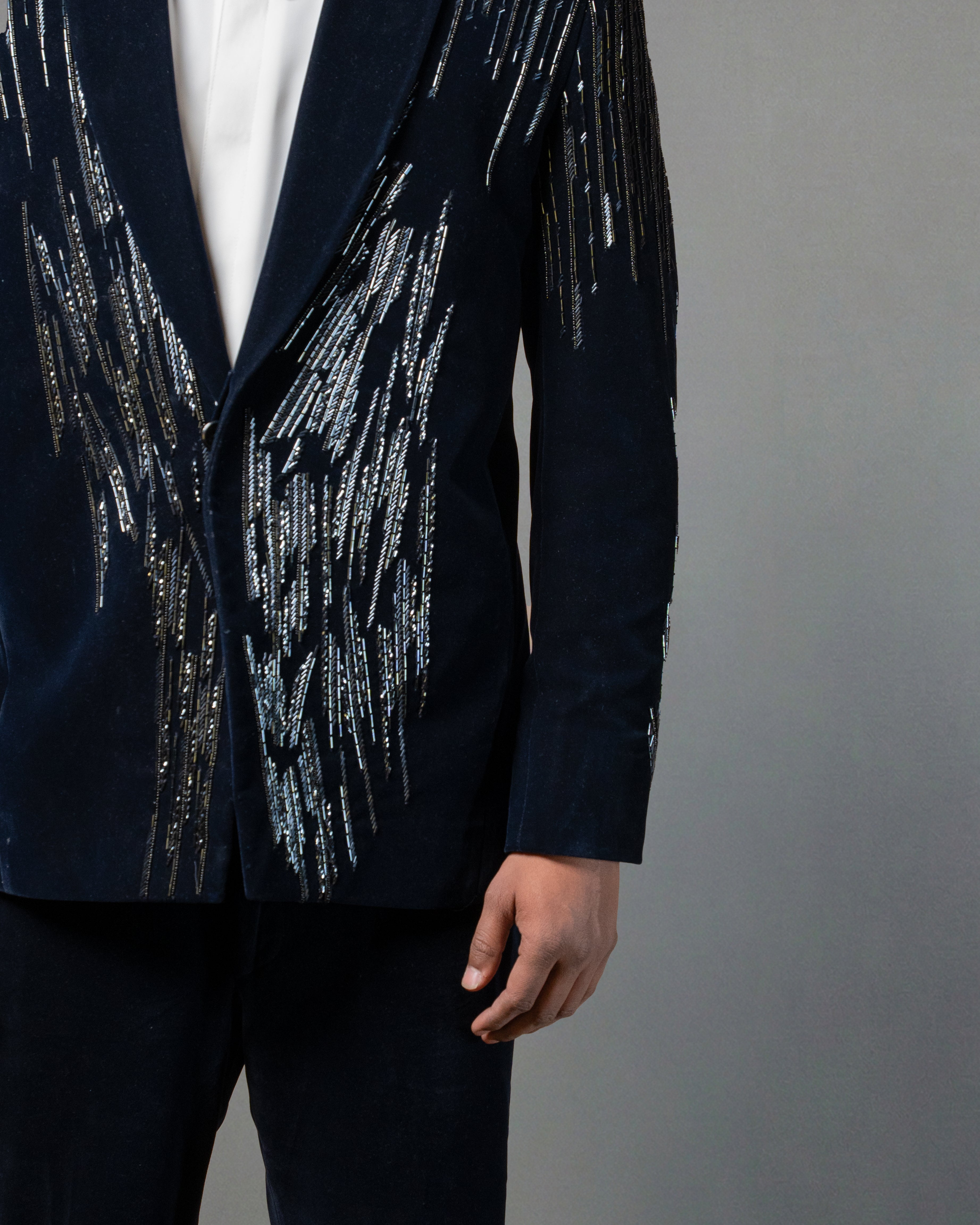 Midnight Noir Velvet Tuxedo Set